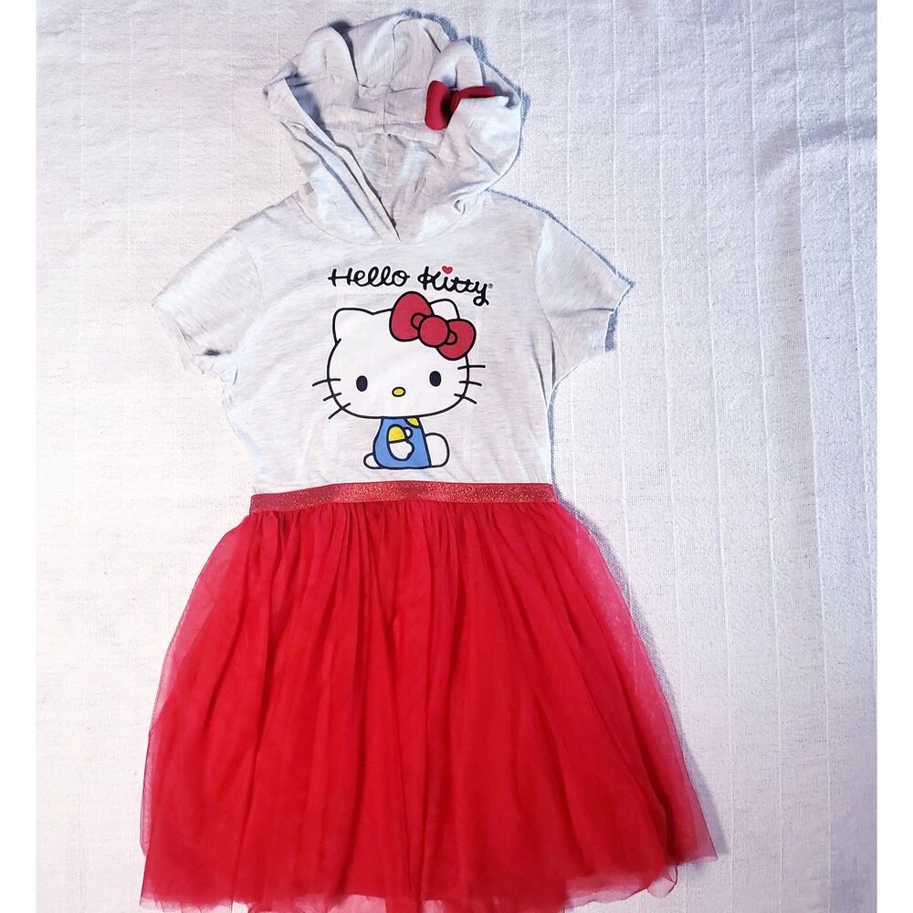 Red Tulle Hello Kitty Cosplay Dress